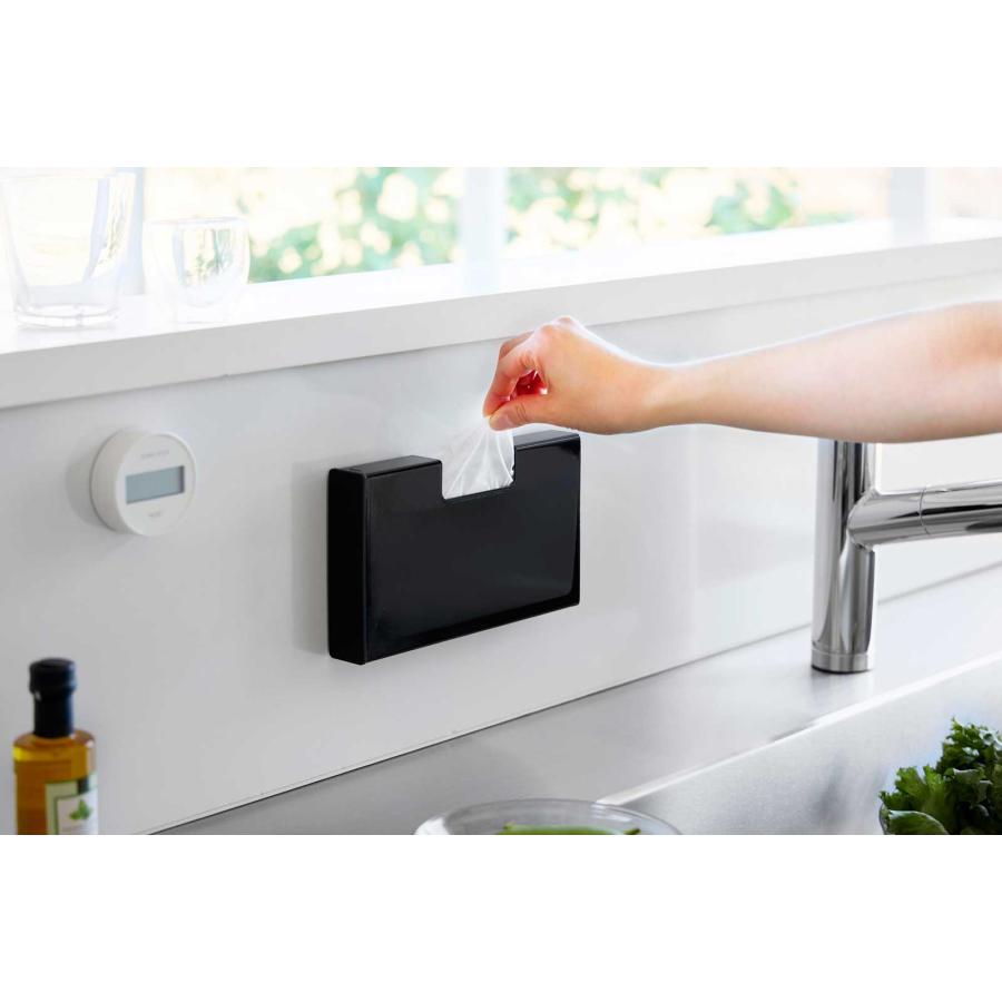 ポリ袋ストッカー 山崎実業 正規品 tower タワー マグネットスリムポリ袋収納ホルダー S ポリ袋収納ケース  10510 ブラック | tower | 05