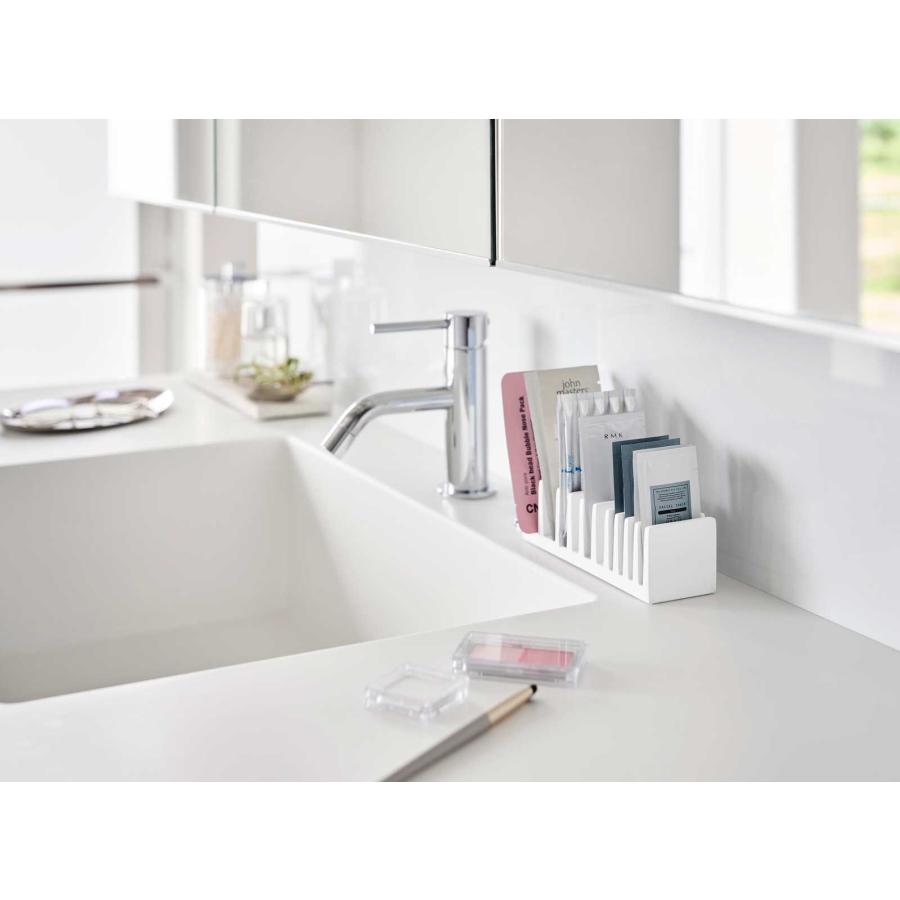 パウチスタンド 山崎実業 正規品 tower タワー パウチ＆アメニティスタンド 縦型 洗面グッズ  10573 ホワイト | tower | 03