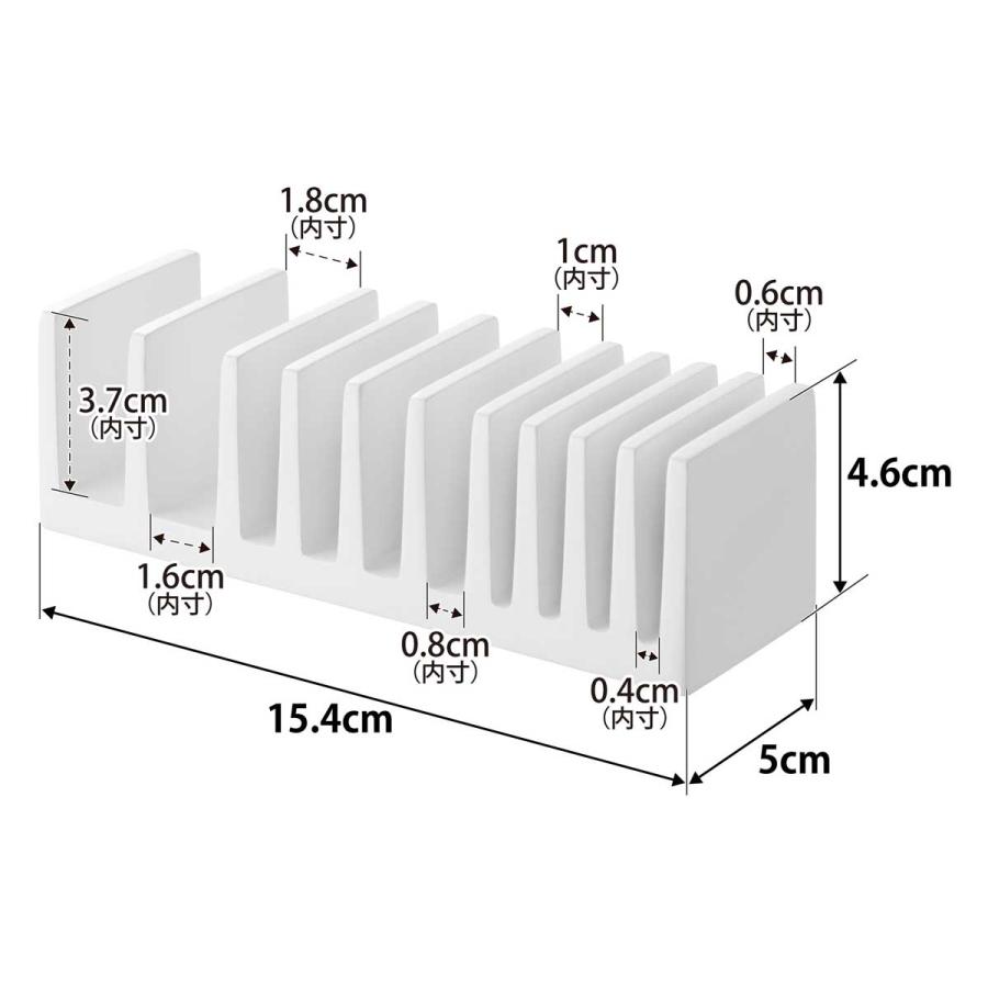 パウチスタンド 山崎実業 正規品 tower タワー パウチ＆アメニティスタンド 縦型 洗面グッズ  10573 ホワイト | tower | 04