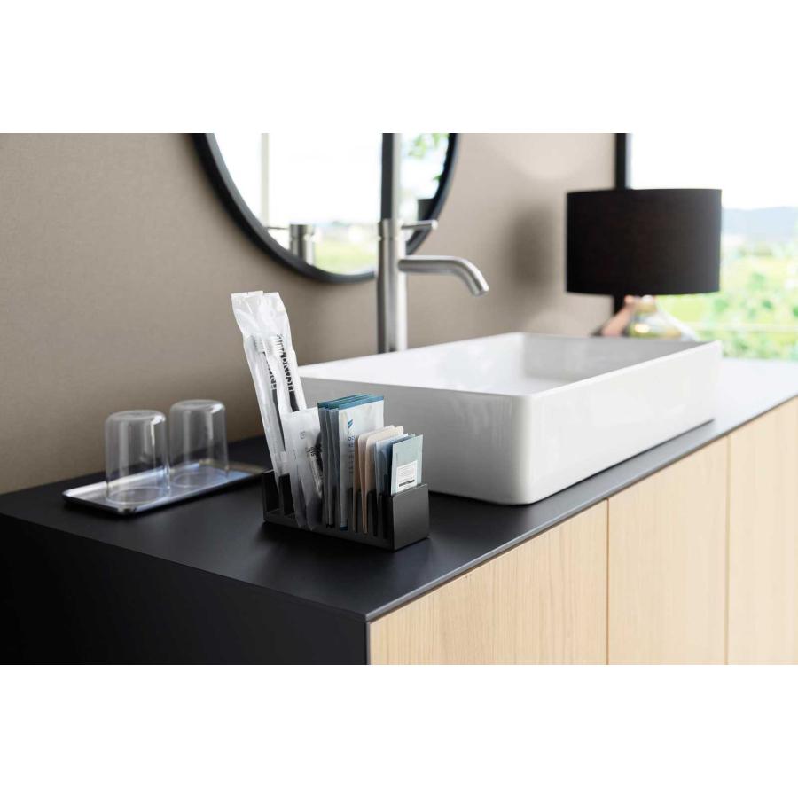 パウチスタンド 山崎実業 正規品 tower タワー パウチ＆アメニティスタンド 縦型 洗面グッズ  10574 ブラック | tower | 02