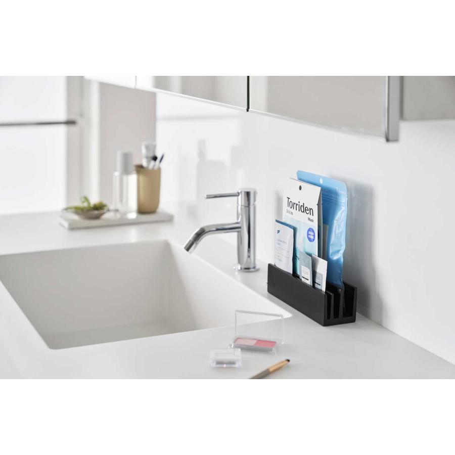 パウチスタンド 山崎実業 正規品 tower タワー パウチ＆アメニティスタンド 横型 洗面グッズ  10576 ブラック | tower | 02