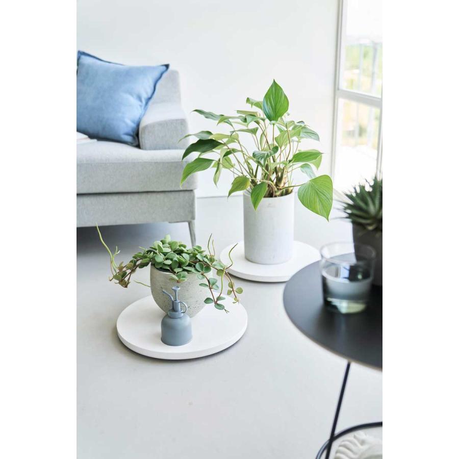 室内台車 山崎実業 正規品 tower タワー 薄型台車 ラウンド L 植木鉢台 リビング収納  10695 ホワイト | tower | 02