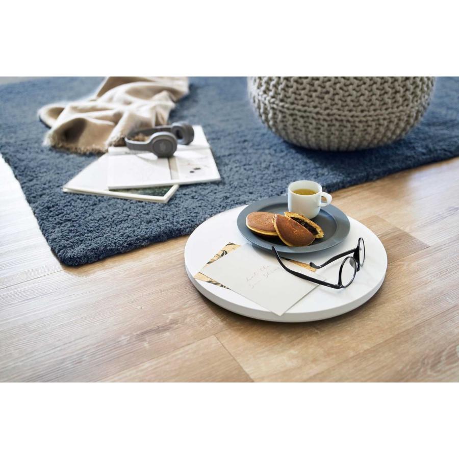 室内台車 山崎実業 正規品 tower タワー 薄型台車 ラウンド L 植木鉢台 リビング収納  10695 ホワイト | tower | 05