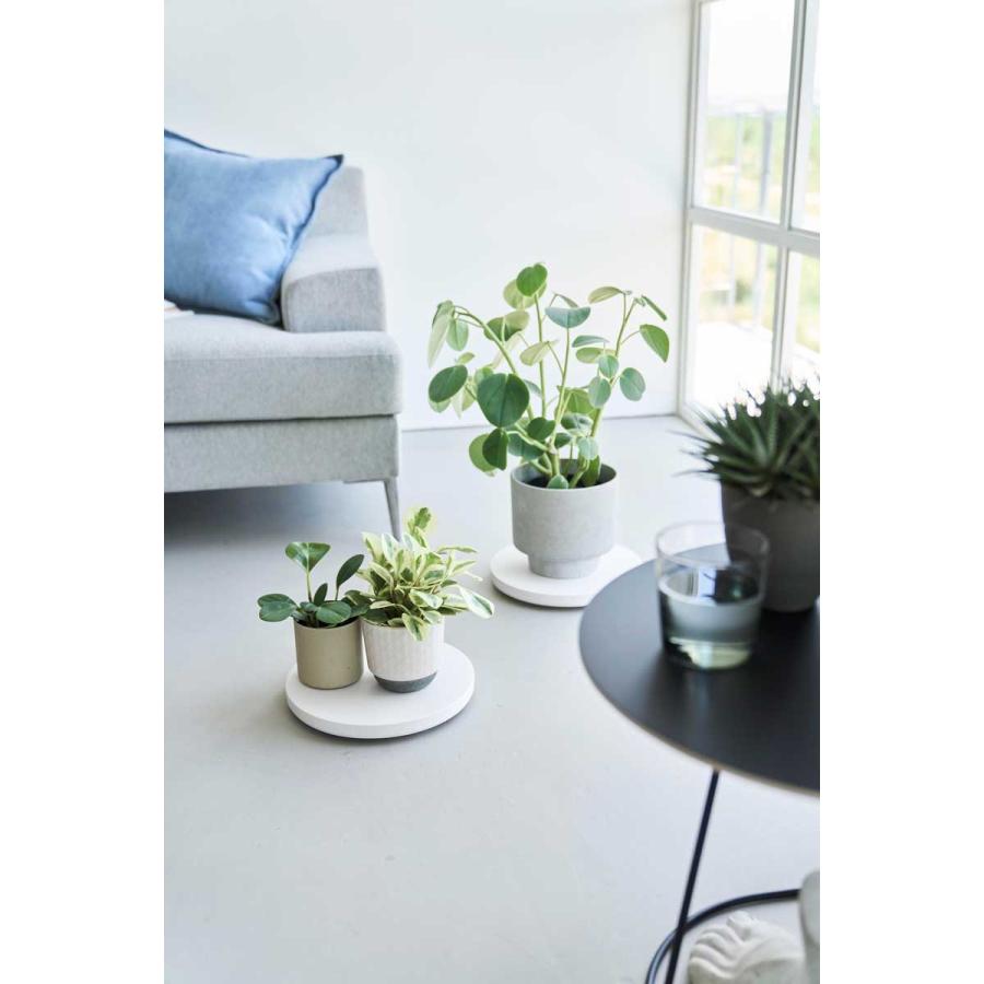 室内台車 山崎実業 正規品 tower タワー 薄型台車 ラウンド S 植木鉢台 リビング収納  10697 ホワイト | tower | 02