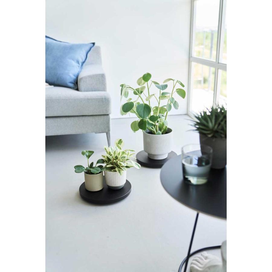 室内台車 山崎実業 正規品 tower タワー 薄型台車 ラウンド S 植木鉢台 リビング収納  10698 ブラック | tower | 02