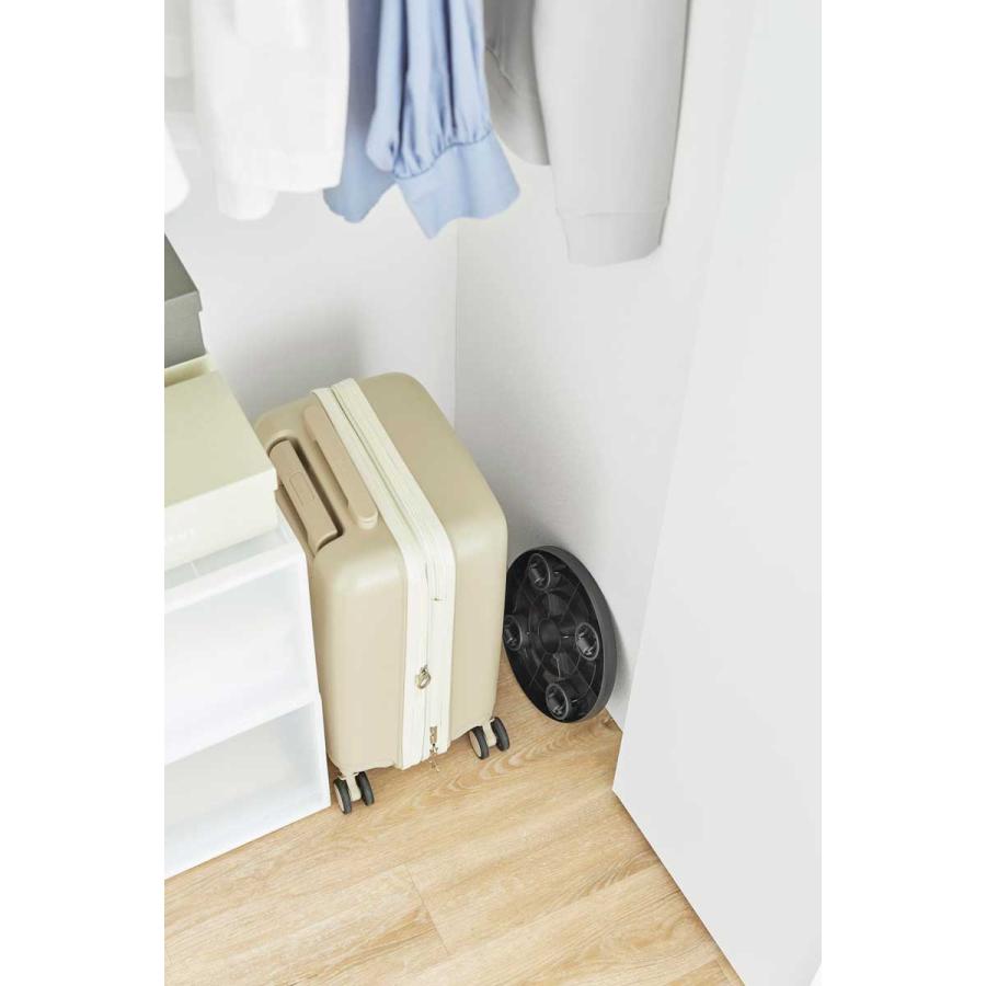 室内台車 山崎実業 正規品 tower タワー 薄型台車 ラウンド S 植木鉢台 リビング収納  10698 ブラック | tower | 04