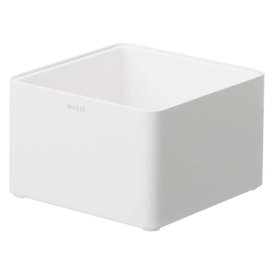 ゴミ箱 山崎実業 正規品 tower タワー インナーボックス付き洗面室用ゴミ箱 ダストボックス ごみ箱  10709 ホワイト | tower | 01