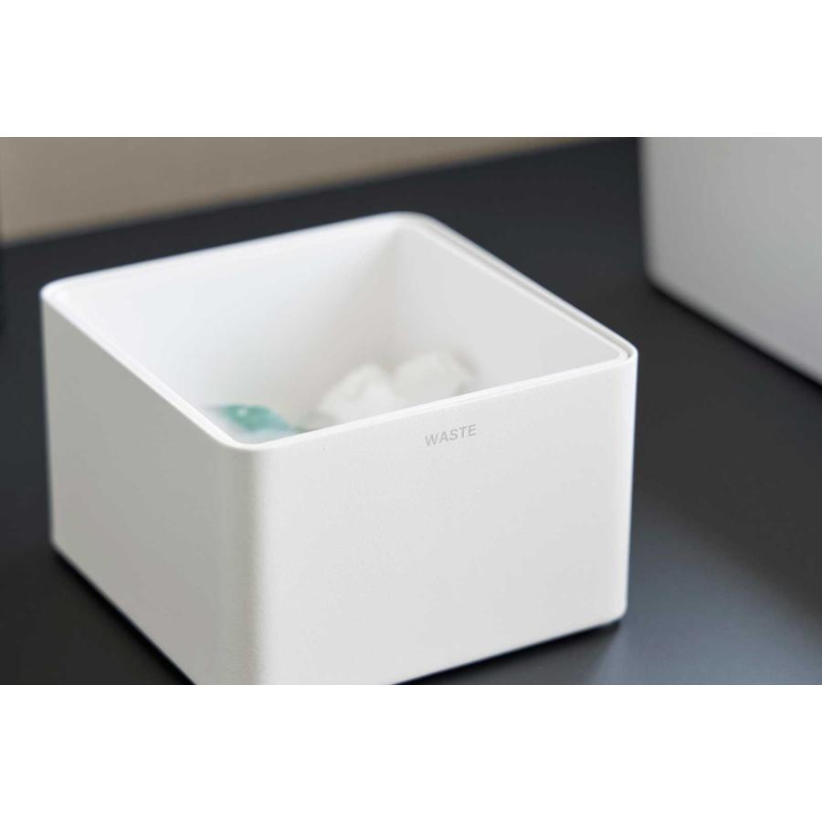 ゴミ箱 山崎実業 正規品 tower タワー インナーボックス付き洗面室用ゴミ箱 ダストボックス ごみ箱  10709 ホワイト | tower | 04