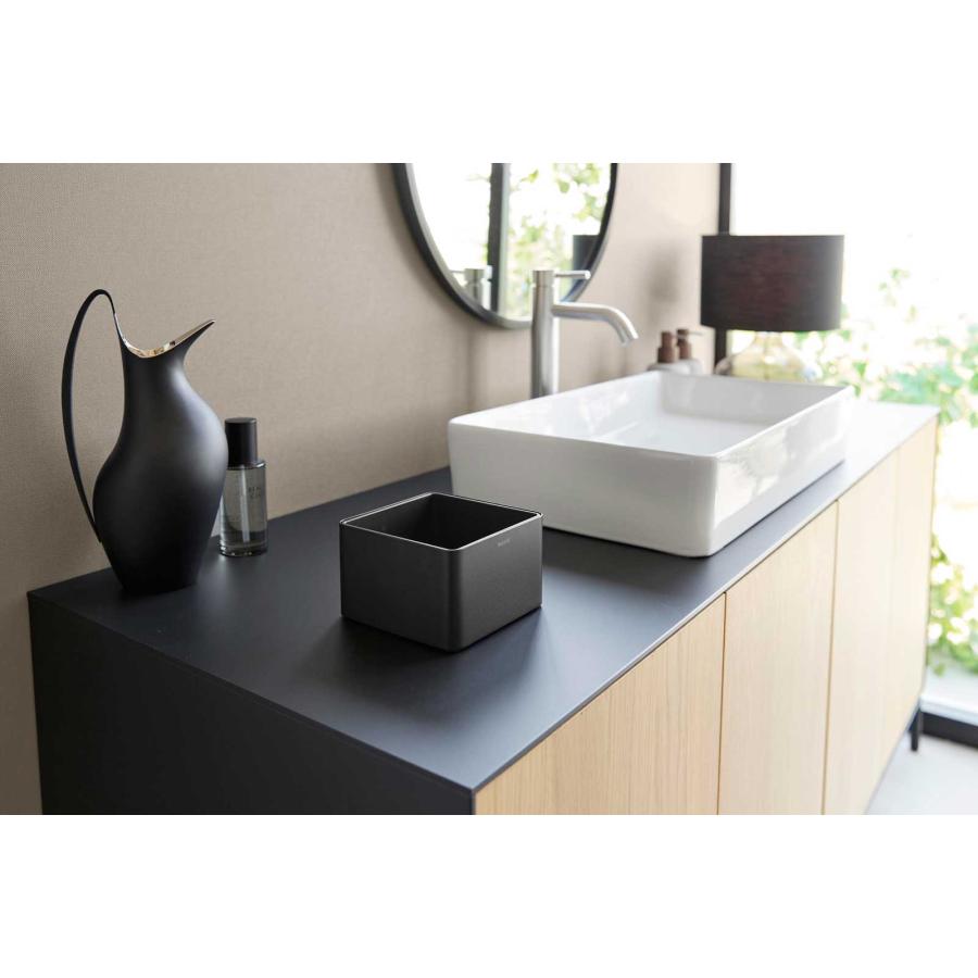 ゴミ箱 山崎実業 正規品 tower タワー インナーボックス付き洗面室用ゴミ箱 ダストボックス ごみ箱  10710 ブラック | tower | 02