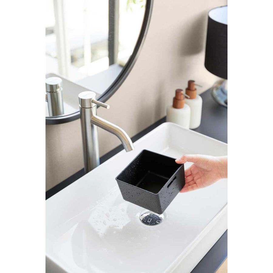 ゴミ箱 山崎実業 正規品 tower タワー インナーボックス付き洗面室用ゴミ箱 ダストボックス ごみ箱  10710 ブラック | tower | 05