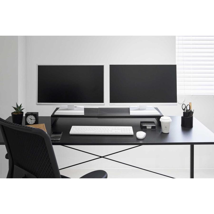 モニター台 山崎実業 正規品 tower タワー 伸縮ゲーミングモニターラック モニタースタンド  10564 ブラック | tower | 04