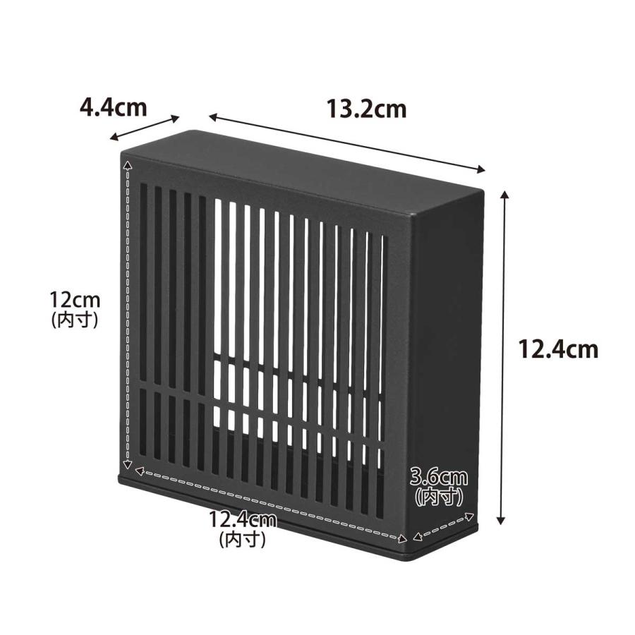 蚊とりカバー 山崎実業 正規品 tower タワー 置き型室内蚊取りカバー 蚊遣り器カバー  10680 ブラック | tower | 04