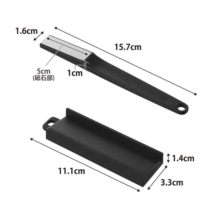 砥石 山崎実業 正規品 tower タワー セラミックナイフ用シャープナー 包丁研ぎ器  10364 ブラック | tower | 04