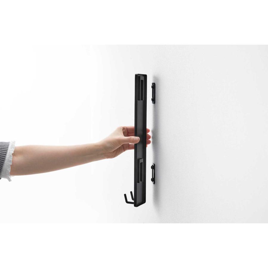 ボールスタンド 山崎実業 正規品 tower タワー 壁付けボール収納 2段 ボール収納  10349 ブラック | tower | 04