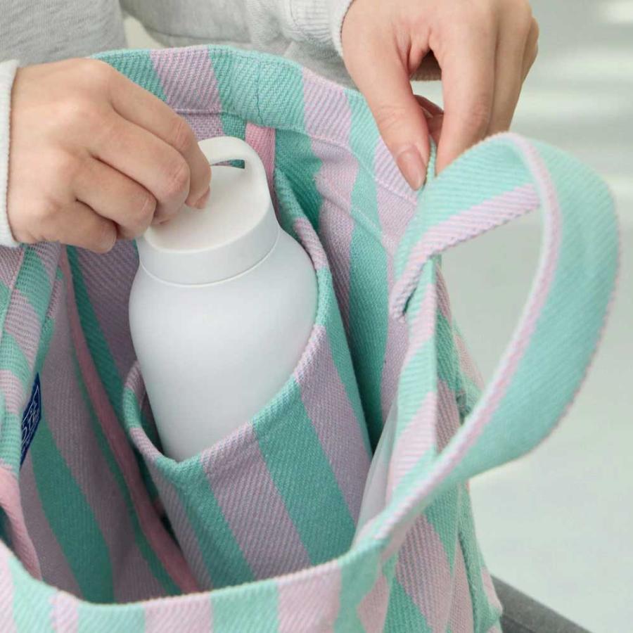 2026新作 トートバッグ 正規品 ROOTOTE ルートート SN.デリ.リサイクルコットン-F トート バッグ DELI 3518 サックス・ナチュラル | ROOTOTE | 06