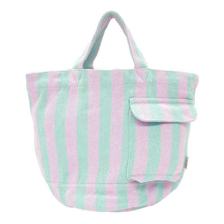 2026新作 トートバッグ 正規品 ROOTOTE ルートート SN.デリ.リサイクルコットン-F トート バッグ DELI 3518 ピンク・ミント | ROOTOTE