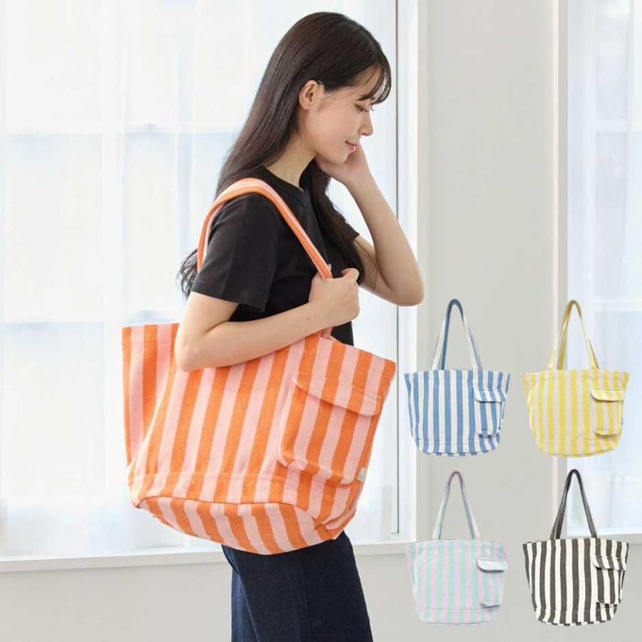 2026新作 トートバッグ 正規品 ROOTOTE ルートート SN.ミディアム.リサイクルコットン-F トート バッグ MEDIUM 3519 サックス・ナチュラル | ROOTOTE | 01