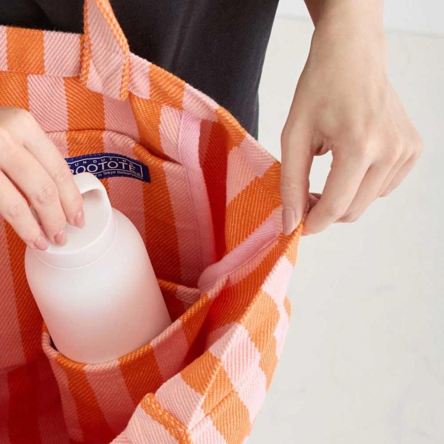 2026新作 トートバッグ 正規品 ROOTOTE ルートート SN.ミディアム.リサイクルコットン-F トート バッグ MEDIUM 3519 サックス・ナチュラル | ROOTOTE | 05