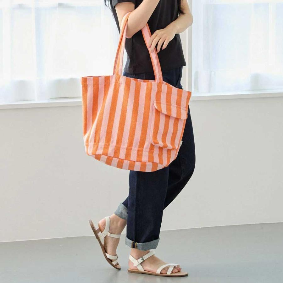 2026新作 トートバッグ 正規品 ROOTOTE ルートート SN.ミディアム.リサイクルコットン-F トート バッグ MEDIUM 3519 ブラック・ナチュラル | ROOTOTE | 02