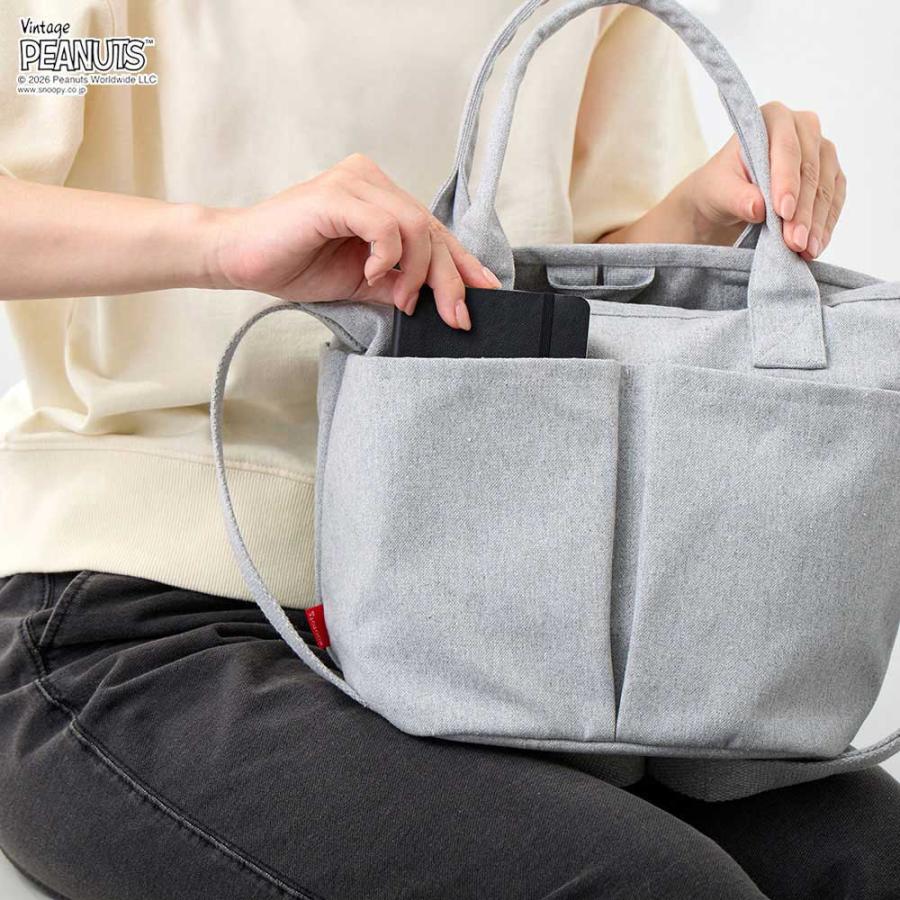 2026新作 スヌーピーバッグ 正規品 ROOTOTE ルートート IP.デリ.ポケッツ.ピーナッツ-1C スヌーピーグッズ トートバッグ DELI 8502 ブラザーズ | ROOTOTE | 03