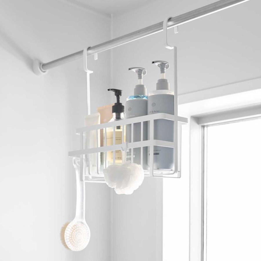 浴室収納 山崎実業 正規品 tower タワー 連結引っ掛けバスルームバスケット ラック 正規販売店 10648 ホワイト | tower