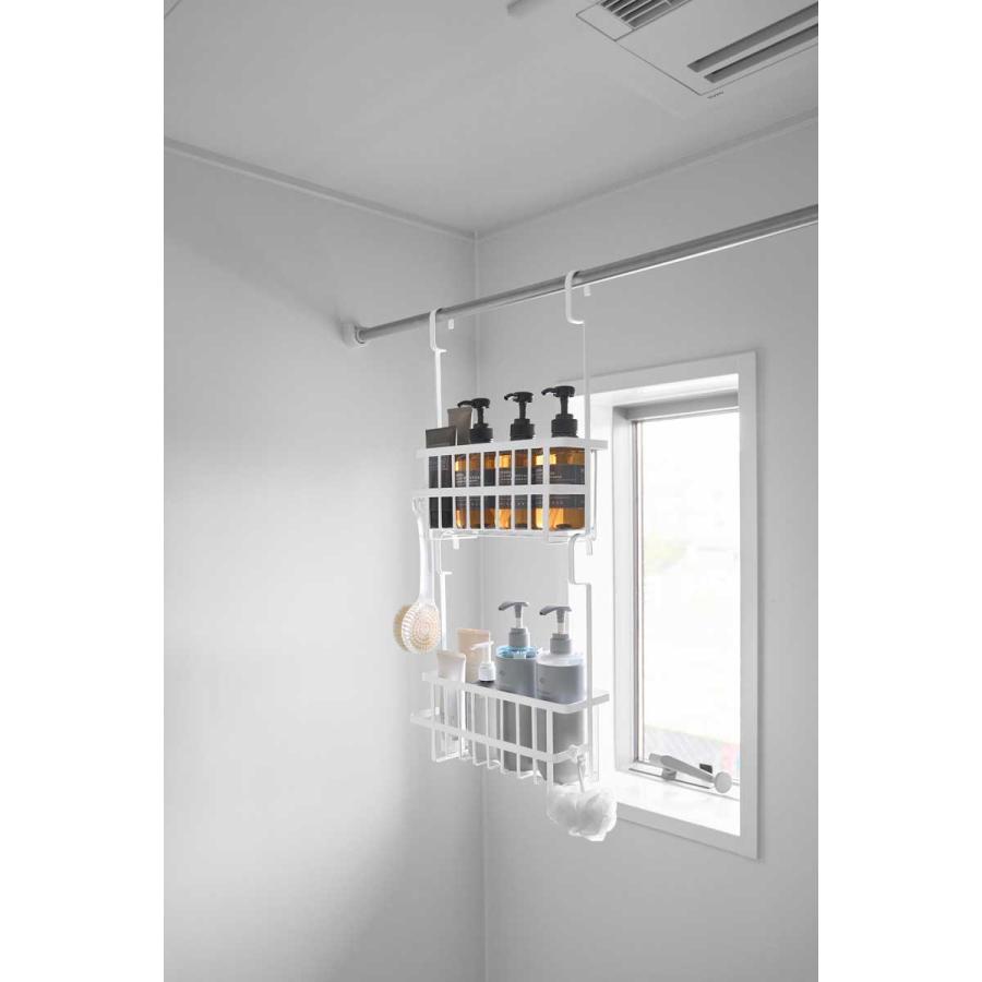 浴室収納 山崎実業 正規品 tower タワー 連結引っ掛けバスルームバスケット ラック 正規販売店 10648 ホワイト | tower | 03