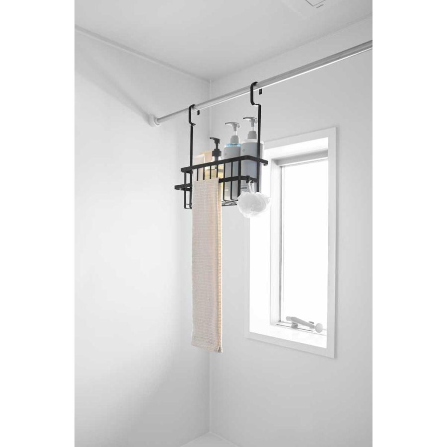 浴室収納 山崎実業 正規品 tower タワー 連結引っ掛けバスルームバスケット ラック 正規販売店 10649 ブラック | tower | 02