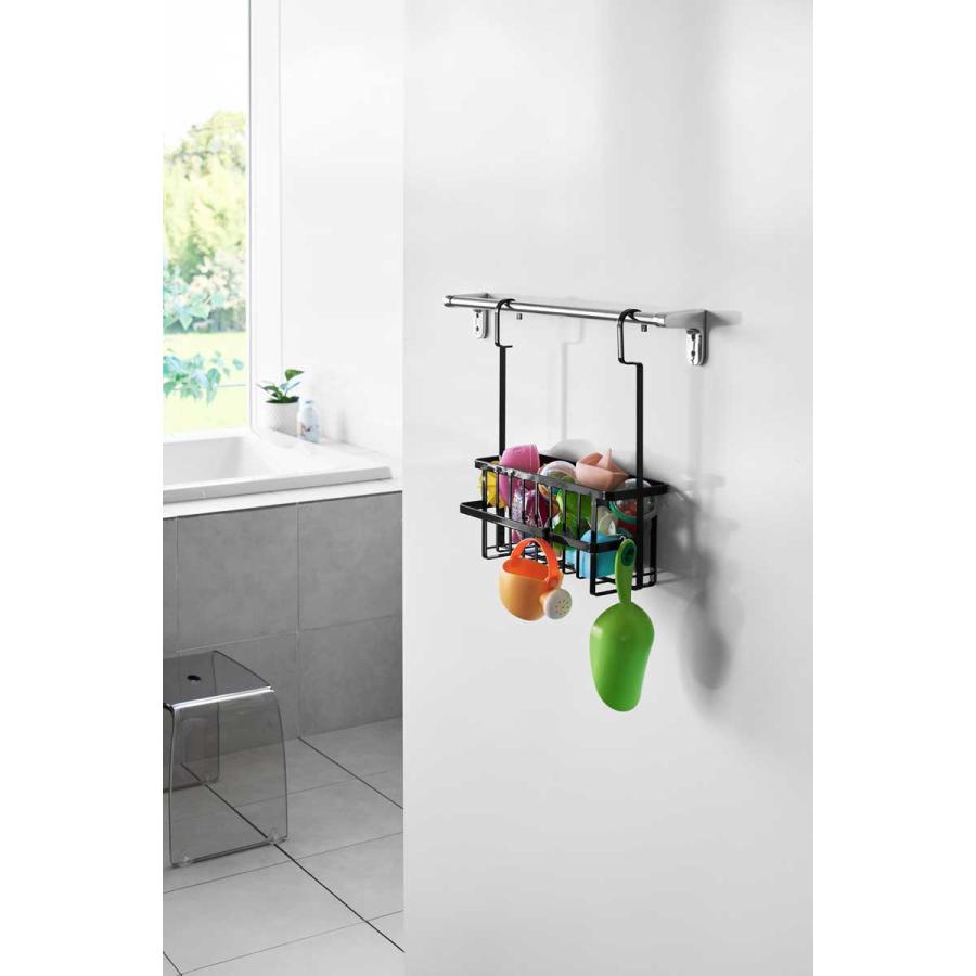 浴室収納 山崎実業 正規品 tower タワー 連結引っ掛けバスルームバスケット ラック 正規販売店 10649 ブラック | tower | 04