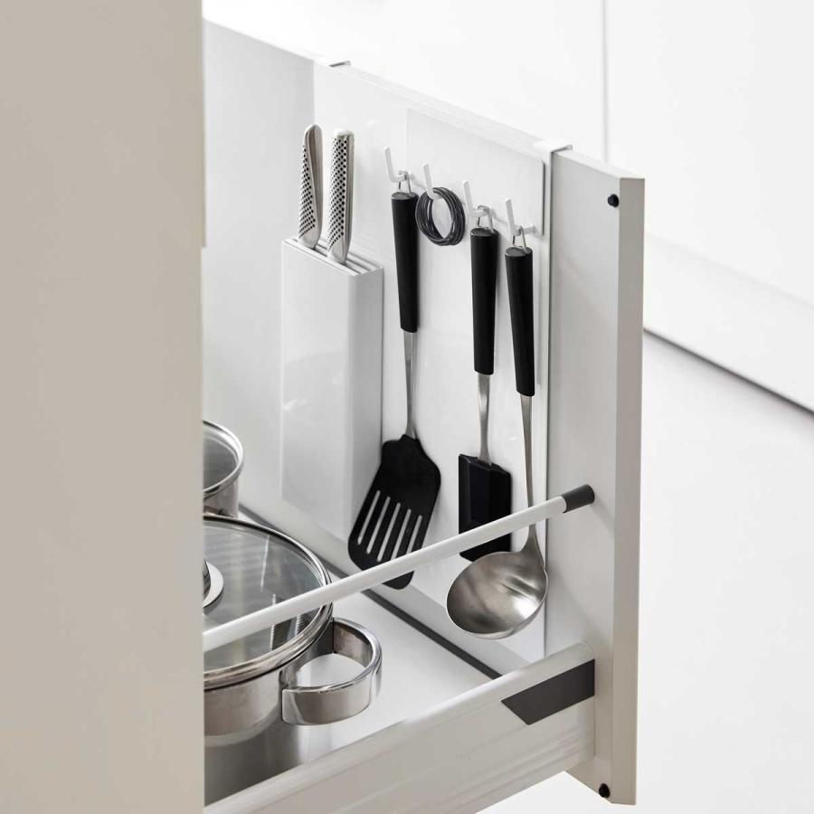 シンク下収納 山崎実業 正規品 tower タワー シンク扉スチールパネル シンク下ラック キッチン収納 正規販売店 10783 ホワイト | tower