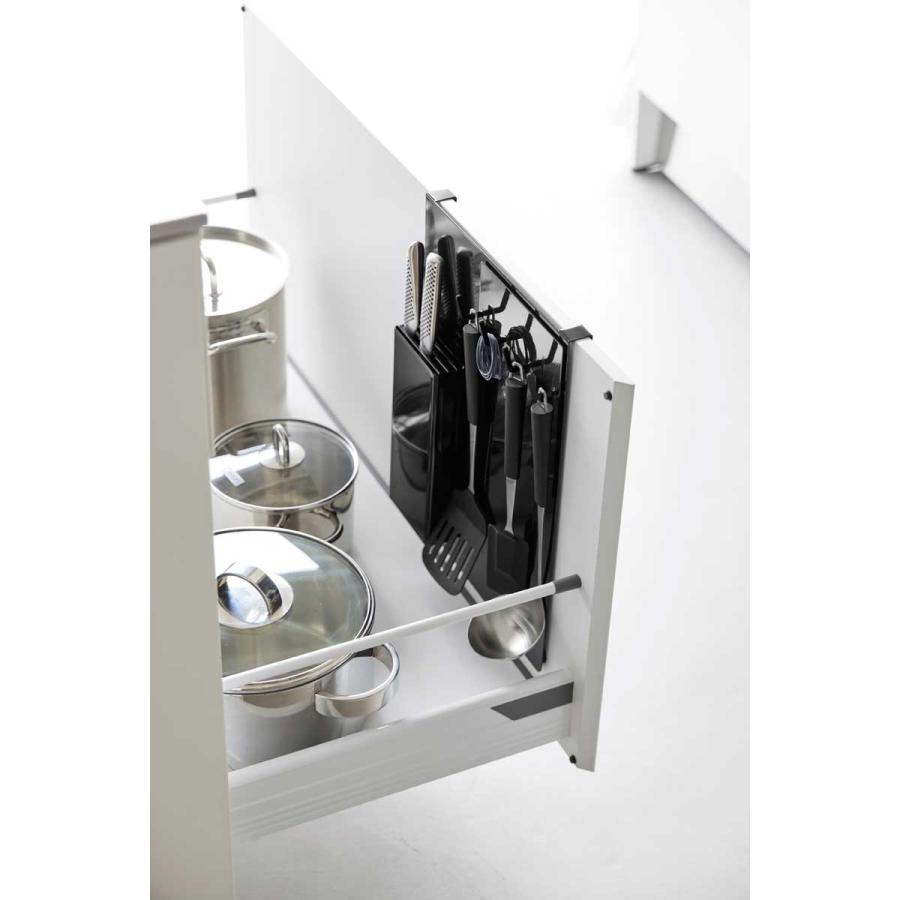 シンク下収納 山崎実業 正規品 tower タワー シンク扉スチールパネル シンク下ラック キッチン収納 正規販売店 10784 ブラック | tower | 04