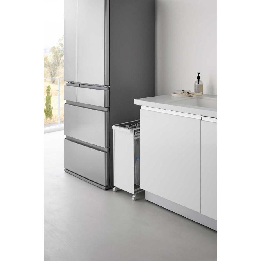 ゴミ箱 山崎実業 正規品 tower タワー 目隠し分別ダストワゴン 4分別 ダストボックス ごみ箱 正規販売店 10618 ホワイト | tower | 03