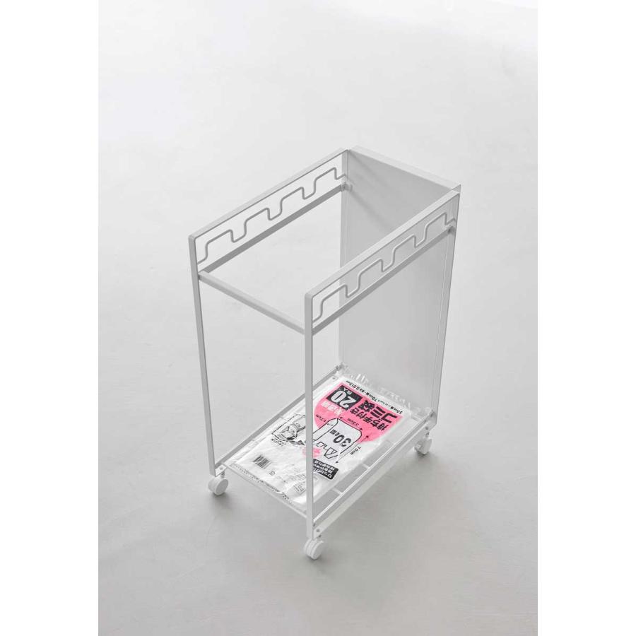 ゴミ箱 山崎実業 正規品 tower タワー 目隠し分別ダストワゴン 4分別 ダストボックス ごみ箱 正規販売店 10618 ホワイト | tower | 05