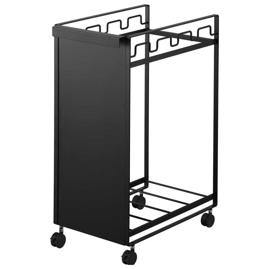 ゴミ箱 山崎実業 正規品 tower タワー 目隠し分別ダストワゴン 4分別 ダストボックス ごみ箱 正規販売店 10619 ブラック | tower | 01