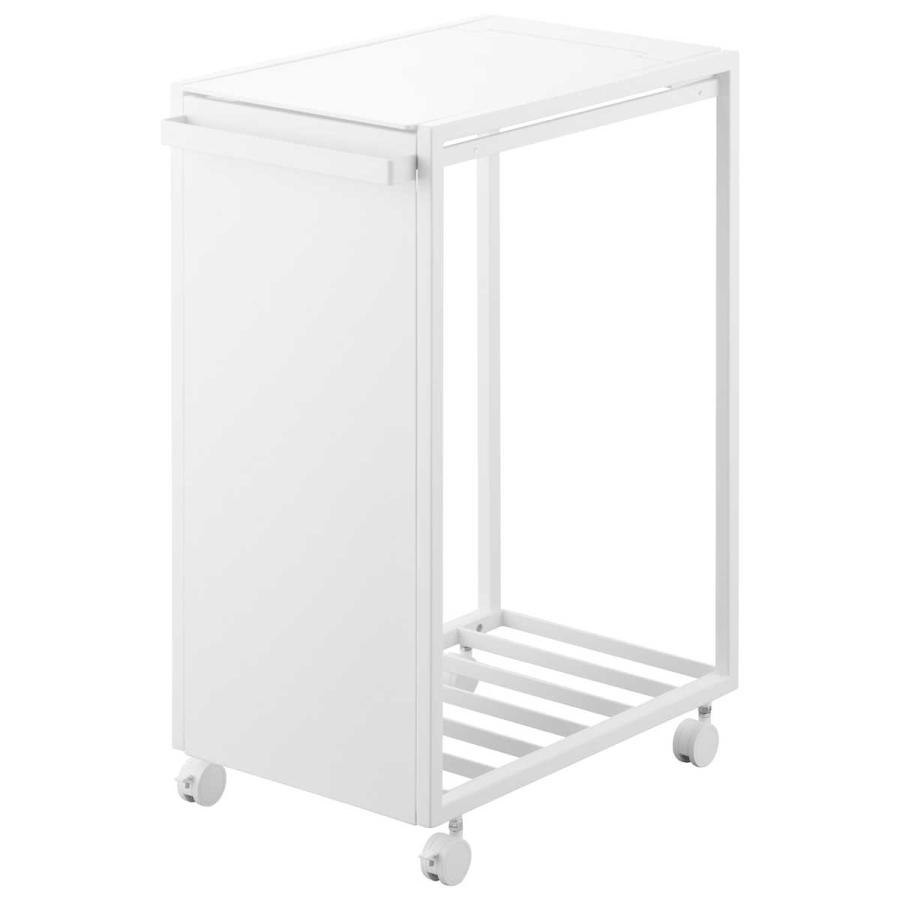 ゴミ箱 山崎実業 正規品 tower タワー スリム蓋付き目隠しダストワゴン 45L ダストボックス ごみ箱 正規販売店 10639 ホワイト | tower | 01