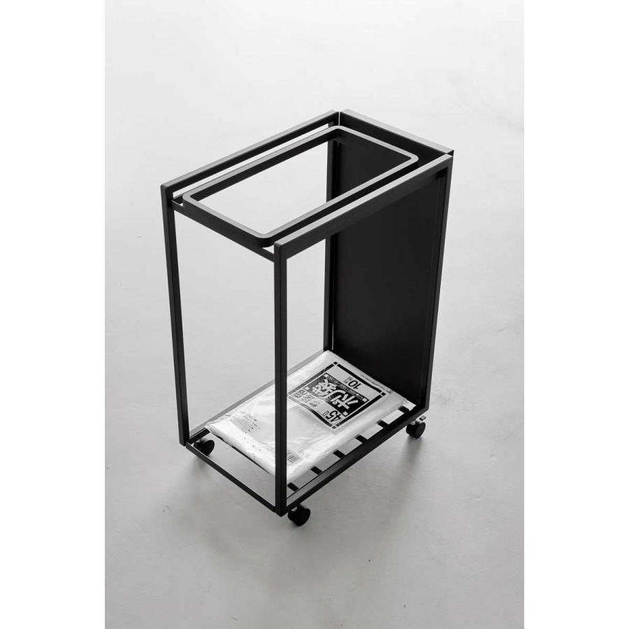 ゴミ箱 山崎実業 正規品 tower タワー スリム目隠しダストワゴン 45L ダストボックス ごみ箱 正規販売店 10642 ブラック | tower | 05