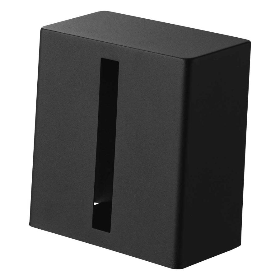 ティッシュケース 山崎実業 正規品 tower タワー 縦型ハーフティッシュケース ティッシュカバー 正規販売店 10748 ブラック | tower | 01