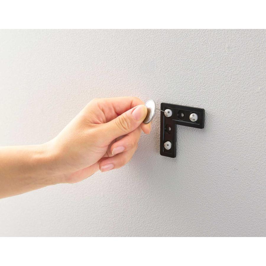 収納ラック 山崎実業 正規品 tower タワー 壁付け洗濯機上ラック スチールラック 正規販売店 10764 ブラック | tower | 03