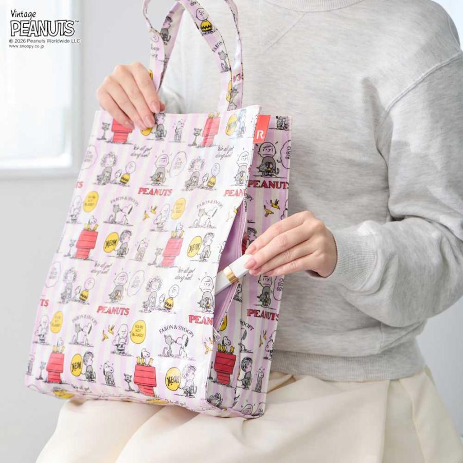 スヌーピーバッグ 正規品 ROOTOTE ルートート IP.アーキャトル.ラミ.ピーナッツ-1H スヌーピーグッズ トートバッグ A-quatre 8516 ファーロン | ROOTOTE | 05