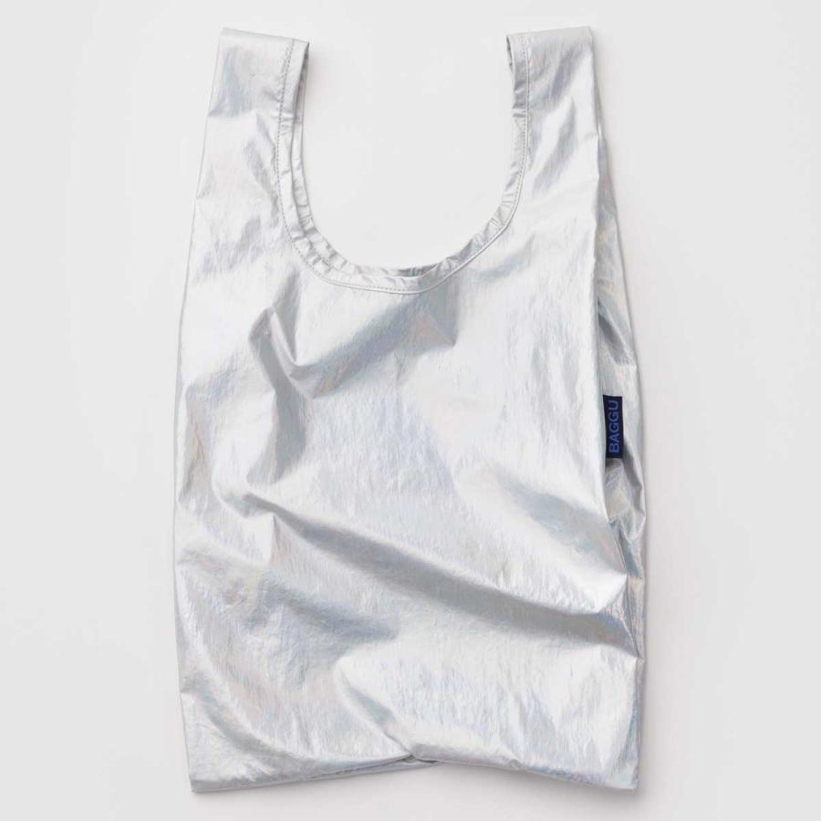 2026新作 エコバッグ バグー 正規品 BAGGU バグゥ ベビーバグゥ メタリック 折りたたみ Baby Baggu Metallic ムーンストーン | BAGGU