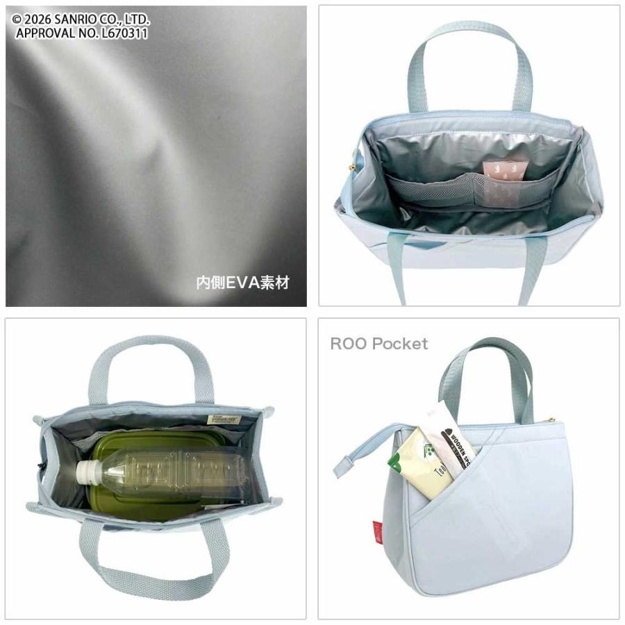 2026新作 保冷バッグ 正規品 ROOTOTE ルートート IP.サーモキーパー デリ.サンリオキャラクターズ-E レジャーバッグ ランチバッグ DELI 8481 クロミ | ROOTOTE | 02