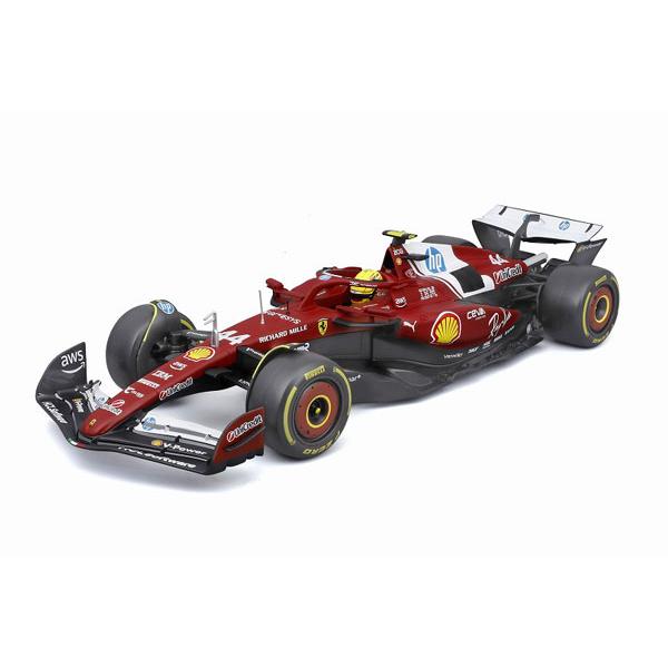 BURAGO 1/18 フェラーリ SF-25 2025 オーストラリアGP No,44 L.ハミルトン ドライバー付 ウィンドウボックス (18-16816H) | 