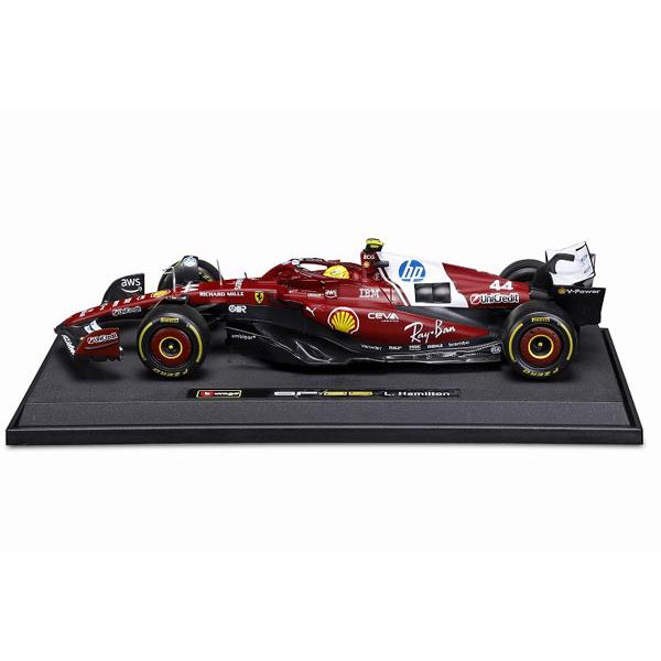 BURAGO 1/18 フェラーリ SF-25 2025 オーストラリアGP No,44 L.ハミルトン ドライバー付 ウィンドウボックス (18-16816H) |  | 01