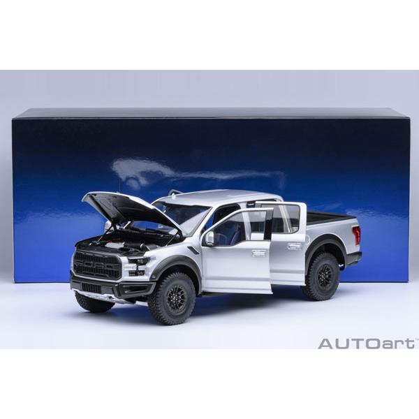 オートアート 1/18 フォード F-150 ラプター スーパークルー 2019 （メタリック・シルバー） (72950) | オートアート | 09