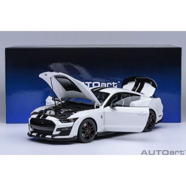 オートアート 1/18 フォード マスタング シェルビー GT500 （ホワイト／ブラック・ストライプ） (73095) | オートアート | 06