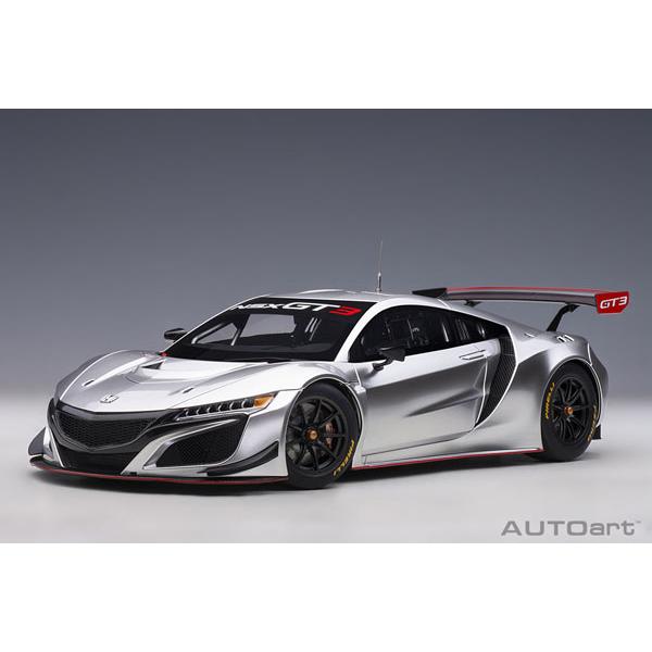 オートアート 1/18 ホンダ NSX GT3 2018 (ハイパー・シルバー