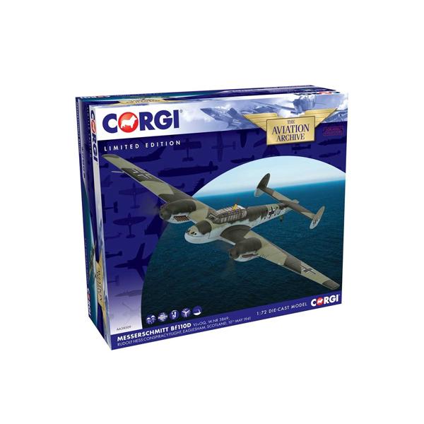 コーギー 1/72 BF110D メッサーシュミット RUDOLF HESS EAGLESHAM SCOTLAND MAY 1941 (AA38509) | CORGI | 03
