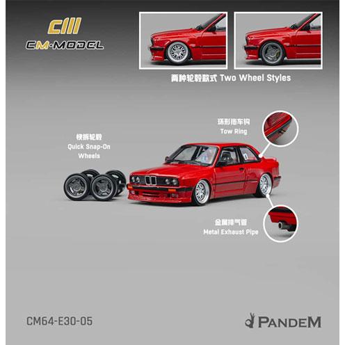 CMモデル 1/64 Pandem M3 (E30) レッド  (CM64-E30-05) | 