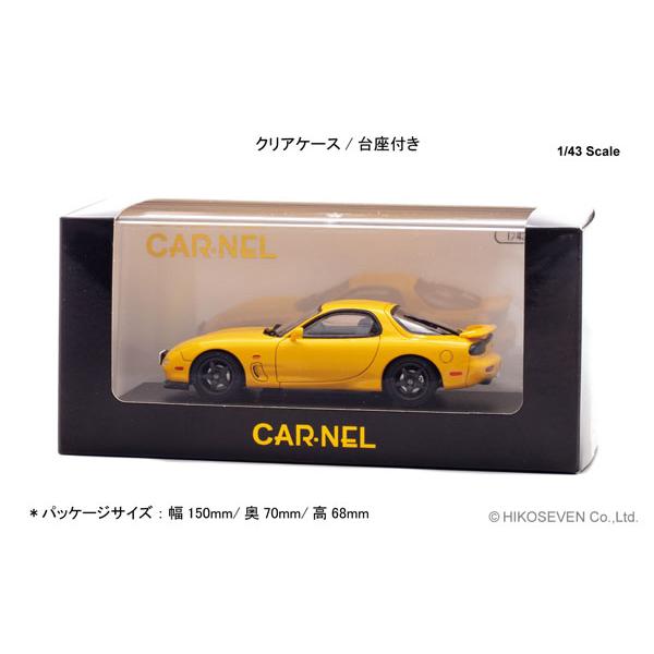 CARNEL 1/43 マツダ RX-7 Type RS-R (FD3S) 1997 Sunburst Yellow