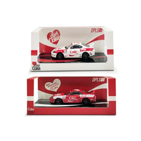 INNO Models 1/64 Toyota スープラ (A80) Coca Cola Box Set (COKE117