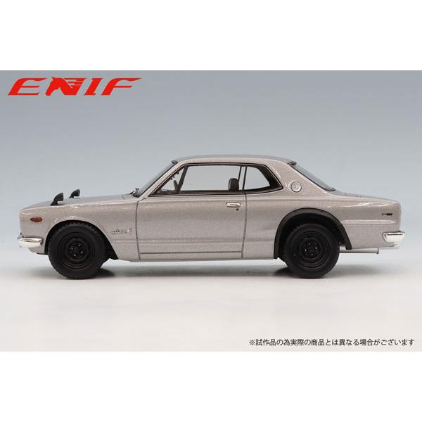 ENIF 1/43 日産 スカイライン 2000 GT-R 2ドア HT（KPGC10） シルバー (ENIF0083) |  | 01